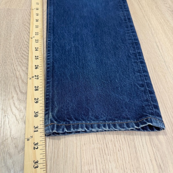 Vintage GAP Relaxed Fit Taper Denim Jeans Dark Rinse Mens W33 Y2K Loose Fit - Picture 10 of 11